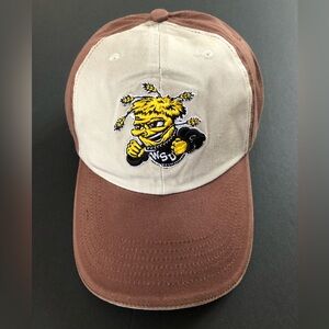 Wichita State University Shockers Mascot Logo Adjustable Strap Cap Hat Cotton